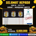 JACKPOT SLOT GACOR MAIN MAHJONG WAYS 26 SEPTEMBER 2025